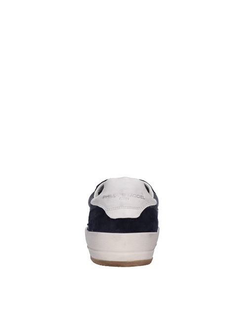 Sneakers in pelle e camoscio PHILIPPE MODEL | VNLU WX02BLU-BEIGE